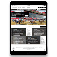 Bet horse racing on tablet